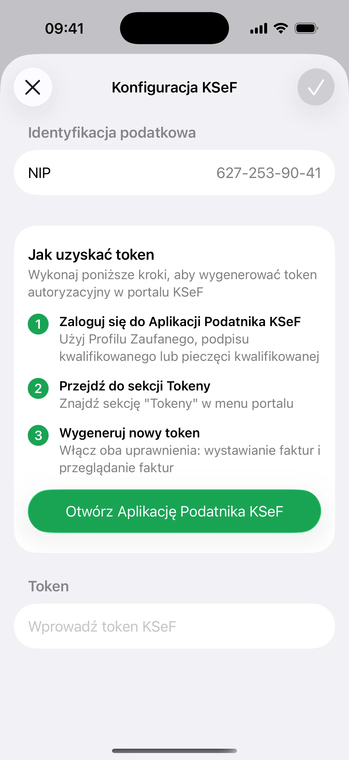 Konfiguracja połączenia z KSeF w Invoice.app